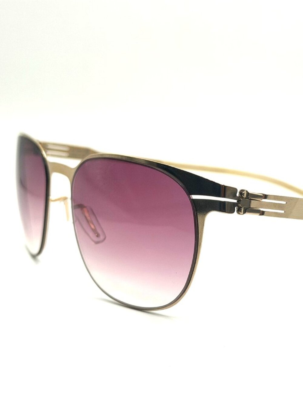 NEW IC! BERLIN WALLIS ROSE GOLD/PINK WOMEN SUNGLASSES 53MM 21 145